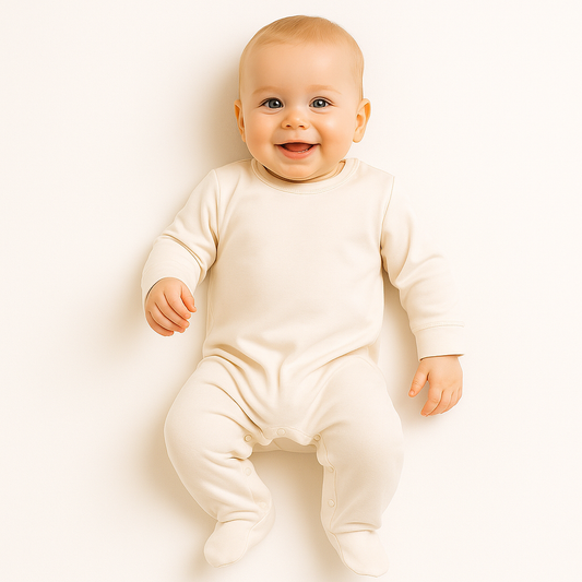 Personalised Organic Baby Sleepsuit