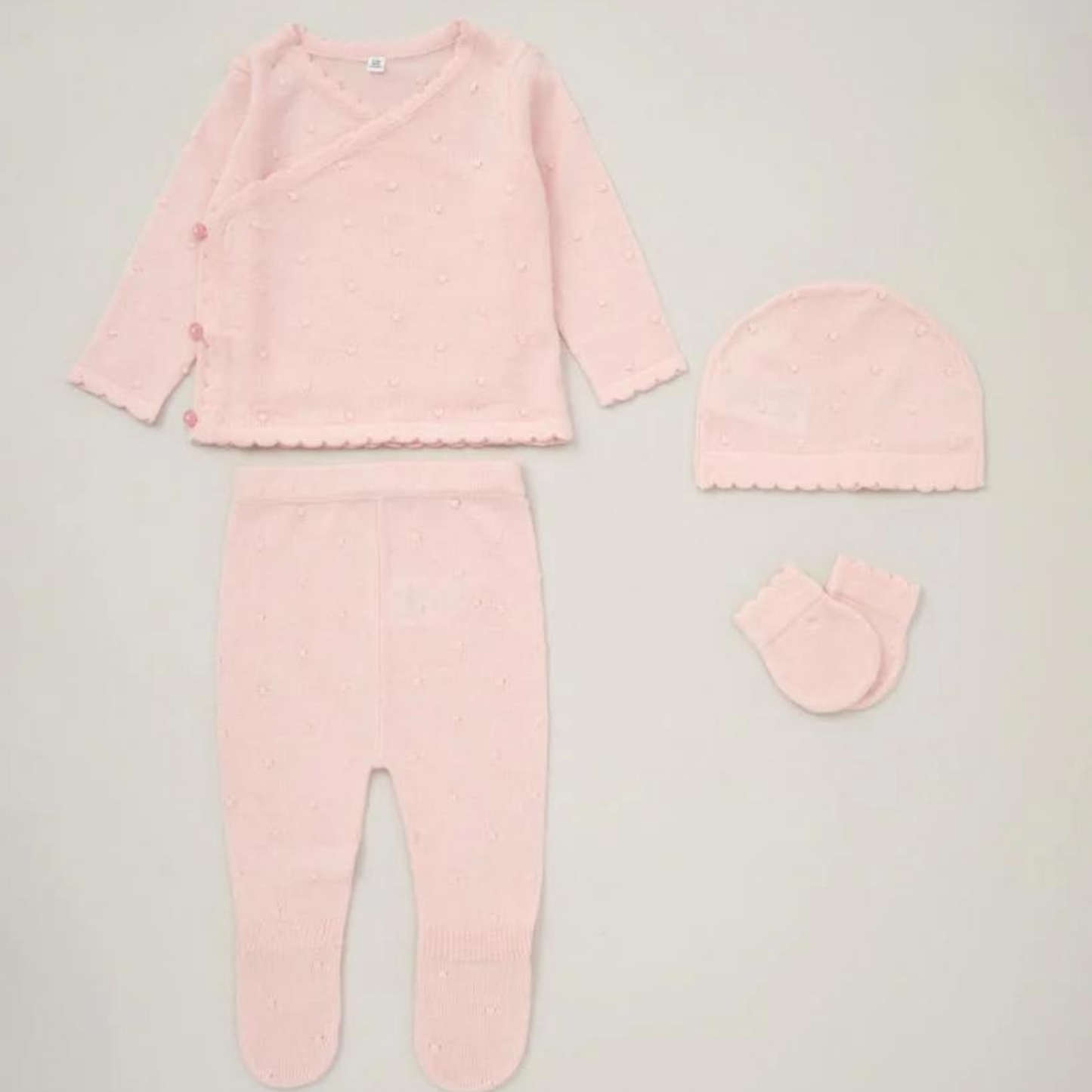 Buttoned Baby Gift Set