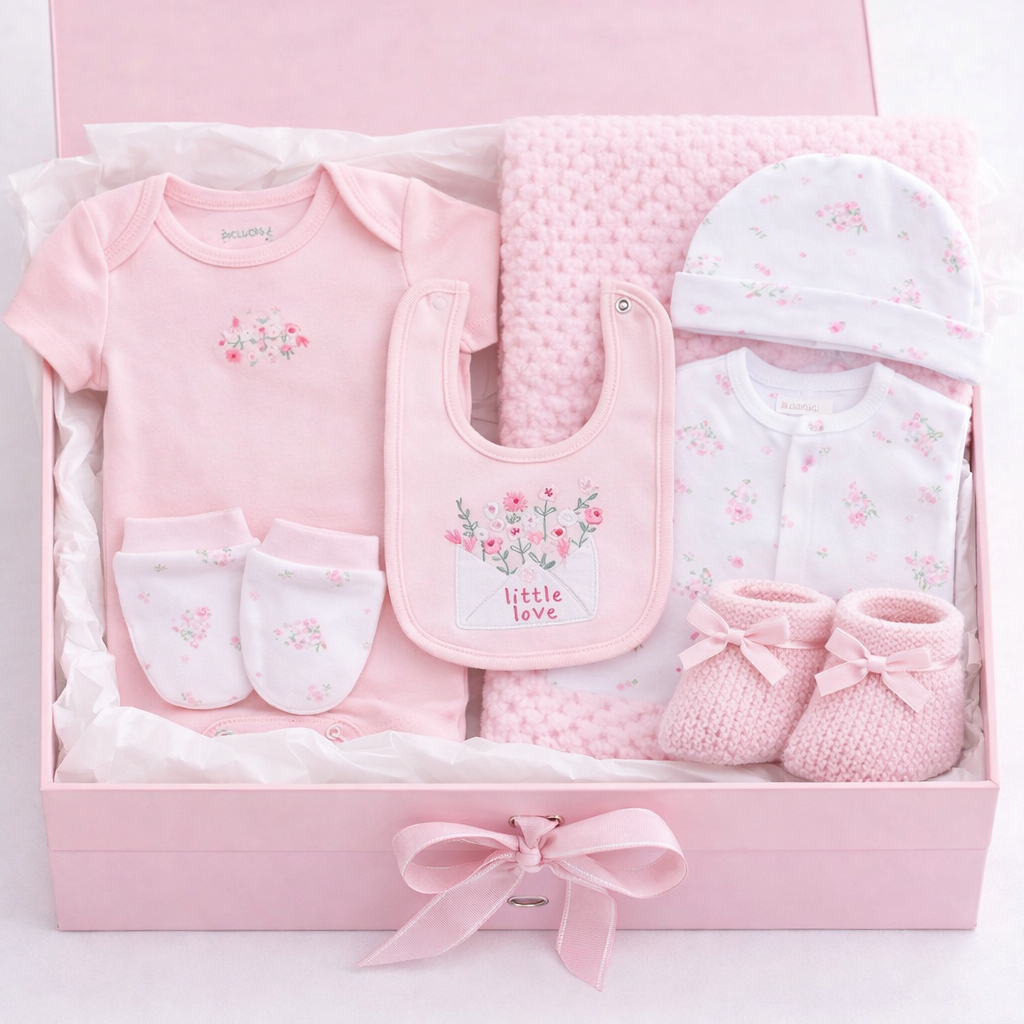 Baby Girls Little Love 7 Piece Gift Set