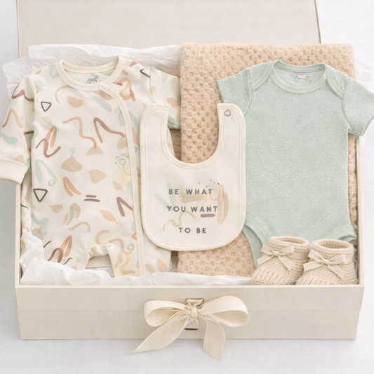 Baby Neutral Be What You Want To Be 5 Piece Gift Set