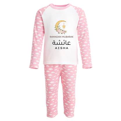 Personalised Baby & Kids Pyjamas – Ramadan Floral Moon