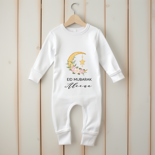 Baby Organic Romper - Floral Moon