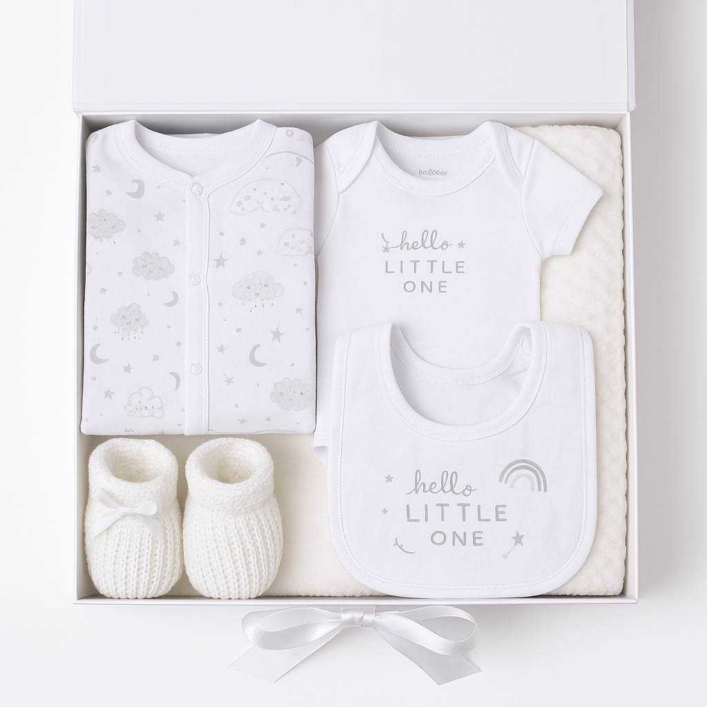 Baby Neutral Stars 9 Piece Gift Set