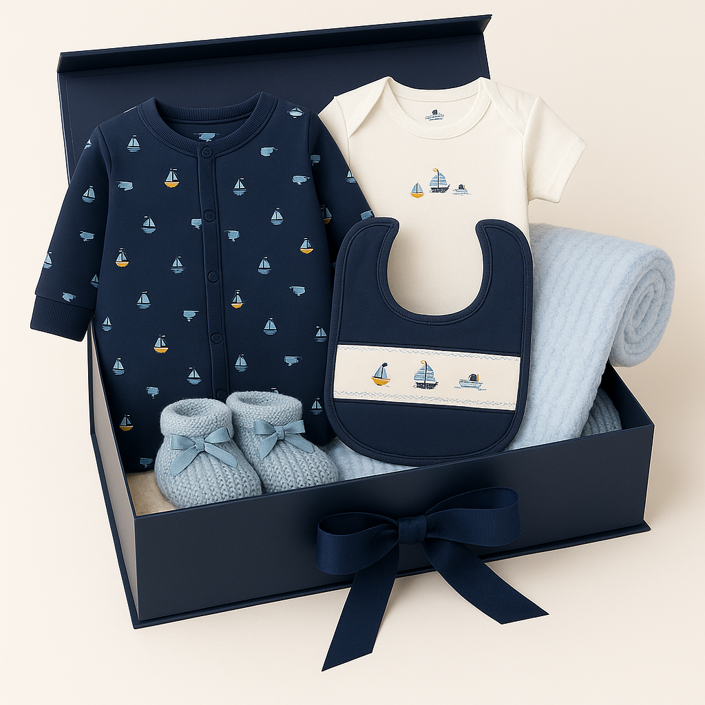 Baby Boys Sailor 5 Piece Gift Set