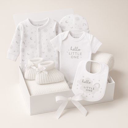 Baby Neutral Hello Little One 7 Piece Gift Set