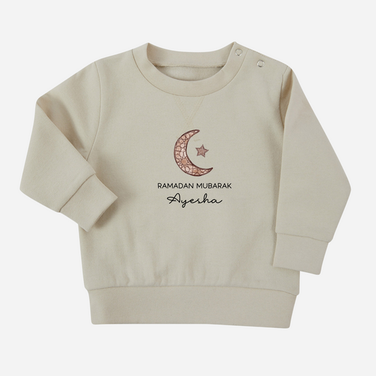 Baby & Kids Sustainable Sweatshirt - Mosaic Moon