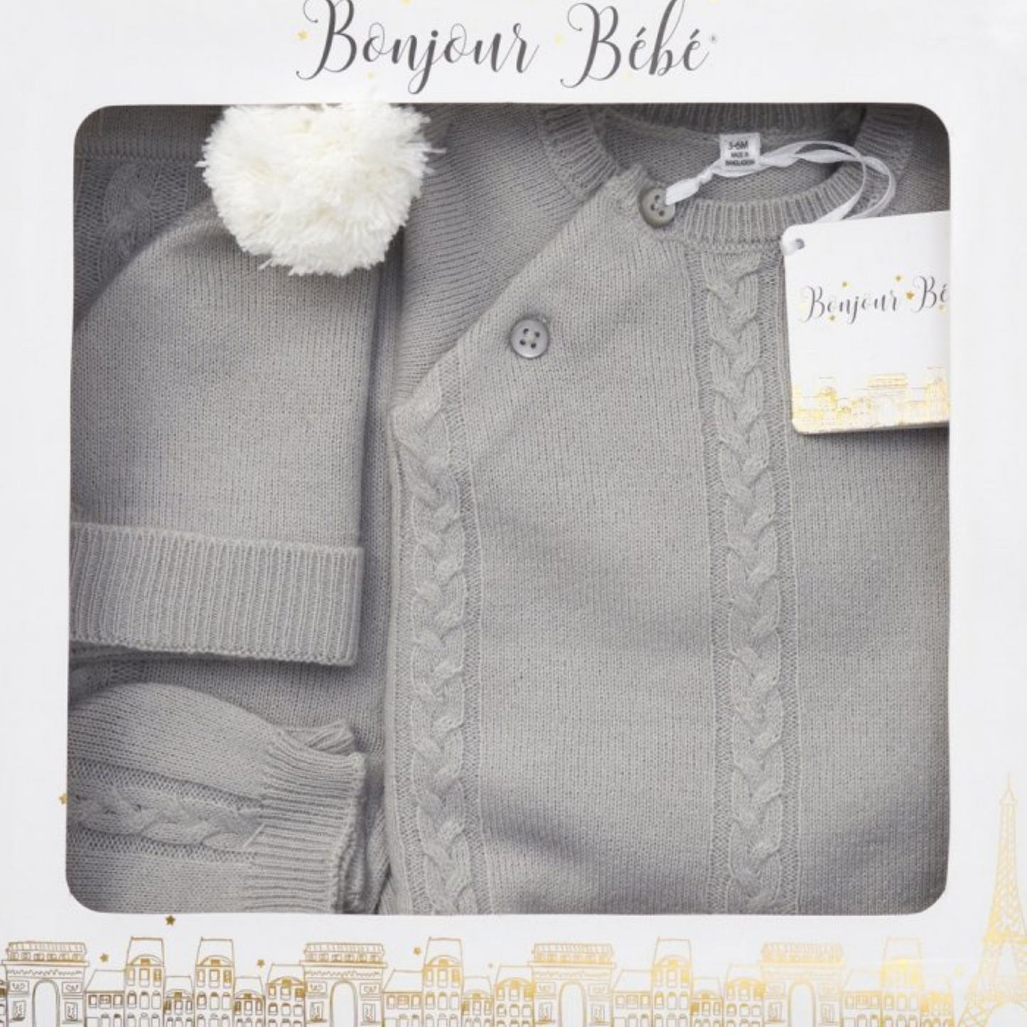 Buttoned Baby Gift Set
