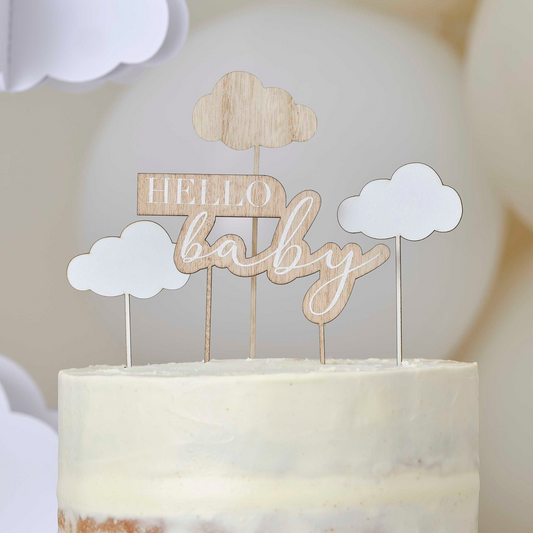 Clouds Baby Shower Cake Topper