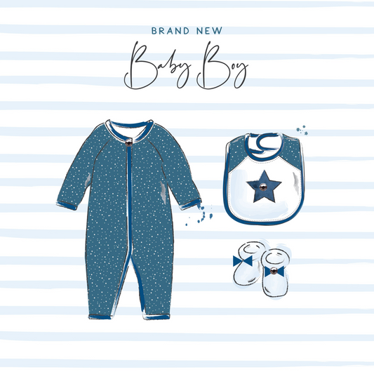 Brand New Baby Boy Celebration Card