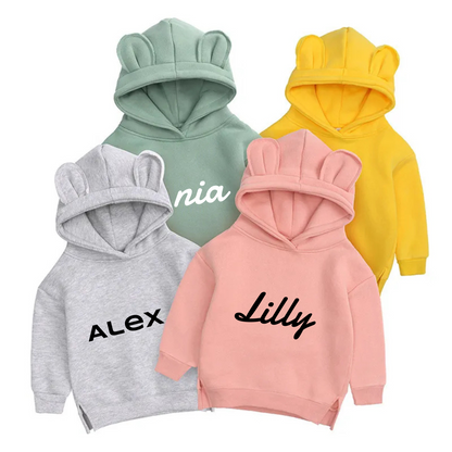 Personalised Baby & Kids Bear Hoodie
