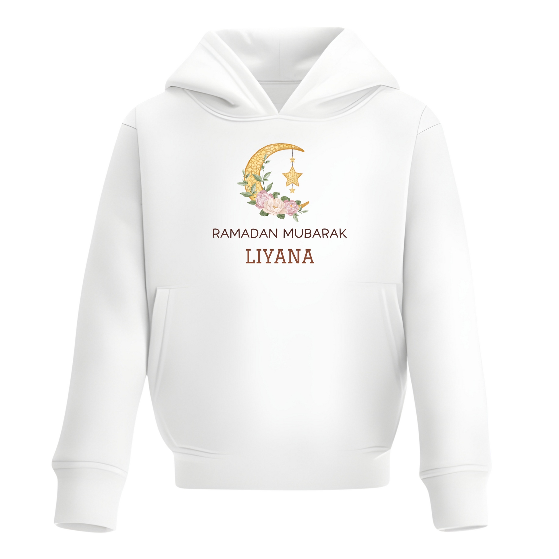 Personalised Baby & Kids Hoodie – Ramadan Floral Moon