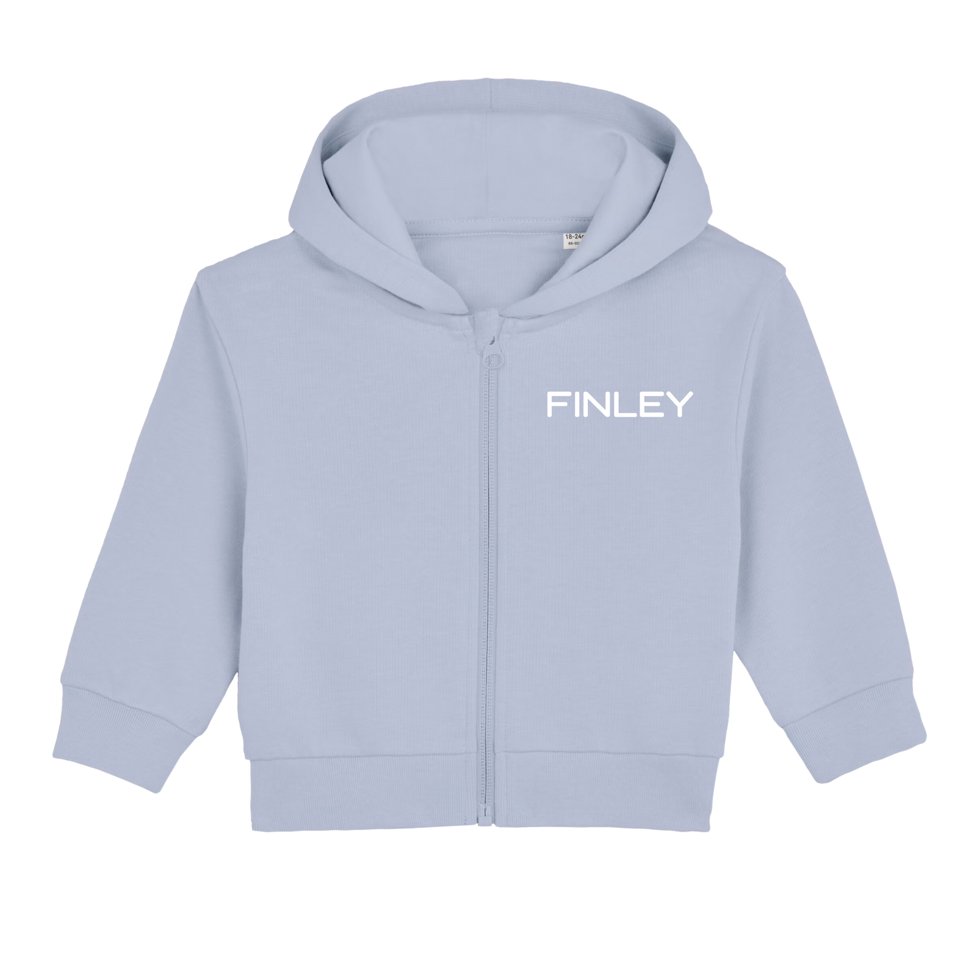 GOTS Organic Baby Zip Jacket - Personalised