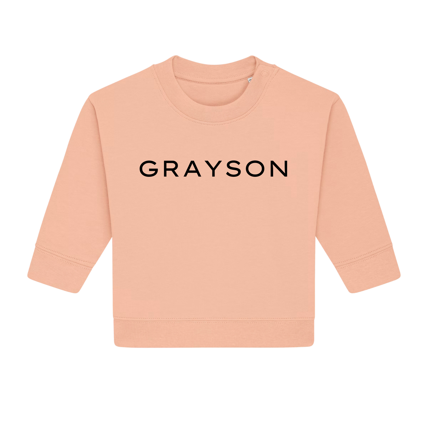 Personalised GOTS Organic Baby Sweatshirt