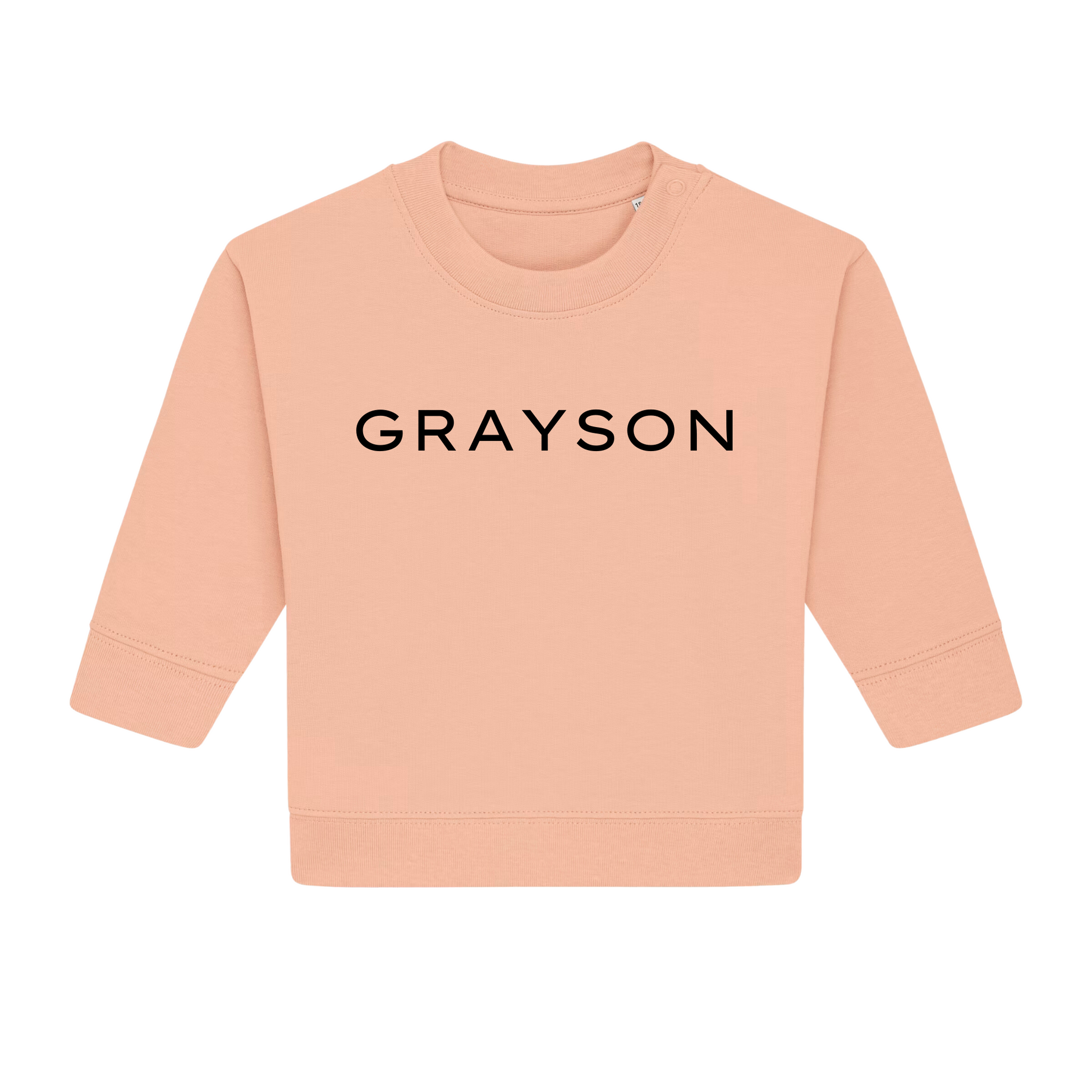 Personalised GOTS Organic Baby Sweatshirt