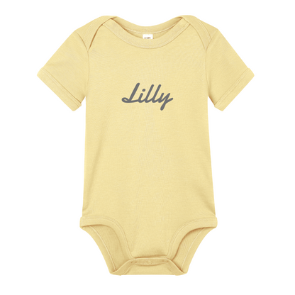 Personalised Organic Baby Bodysuit