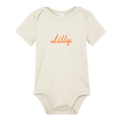 Personalised Organic Baby Bodysuit