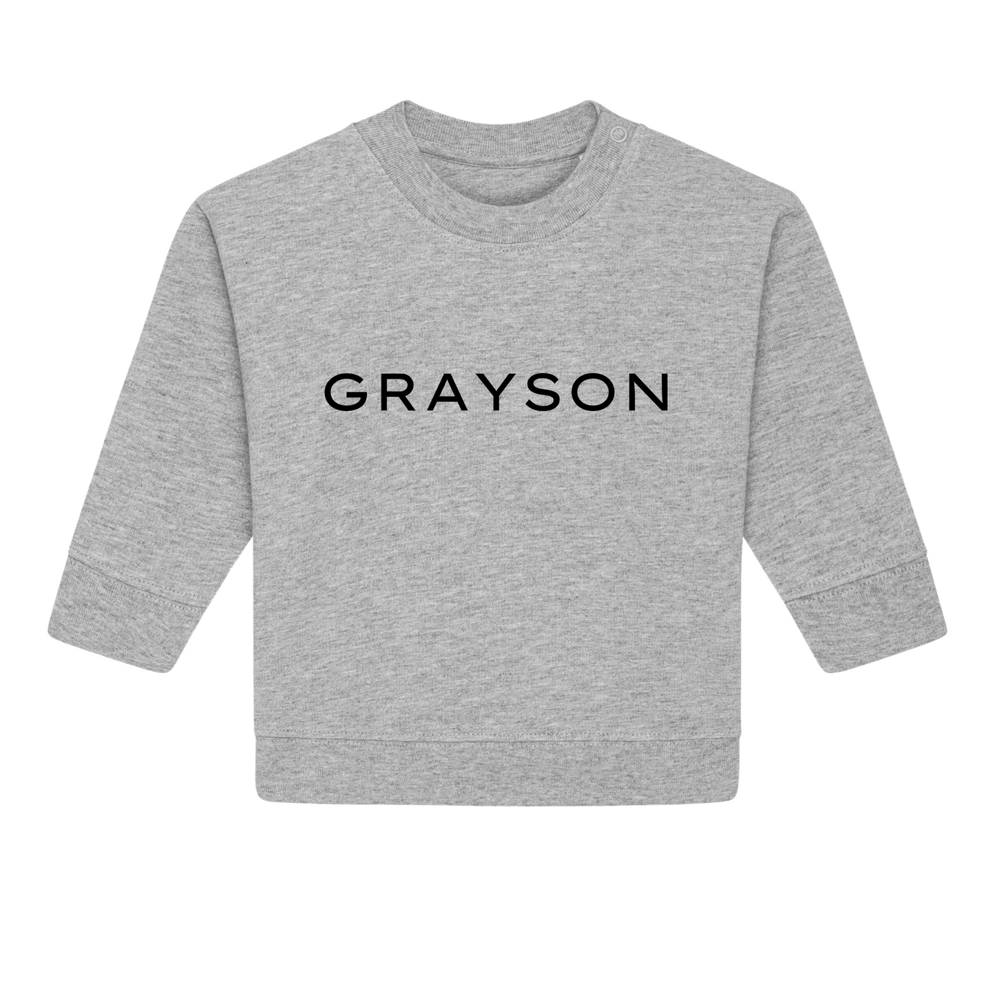 Personalised GOTS Organic Baby Sweatshirt