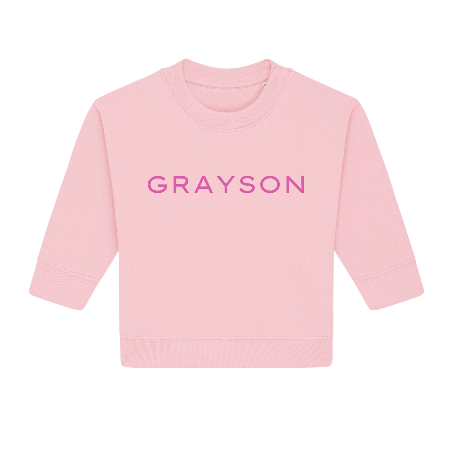 Personalised GOTS Organic Baby Sweatshirt