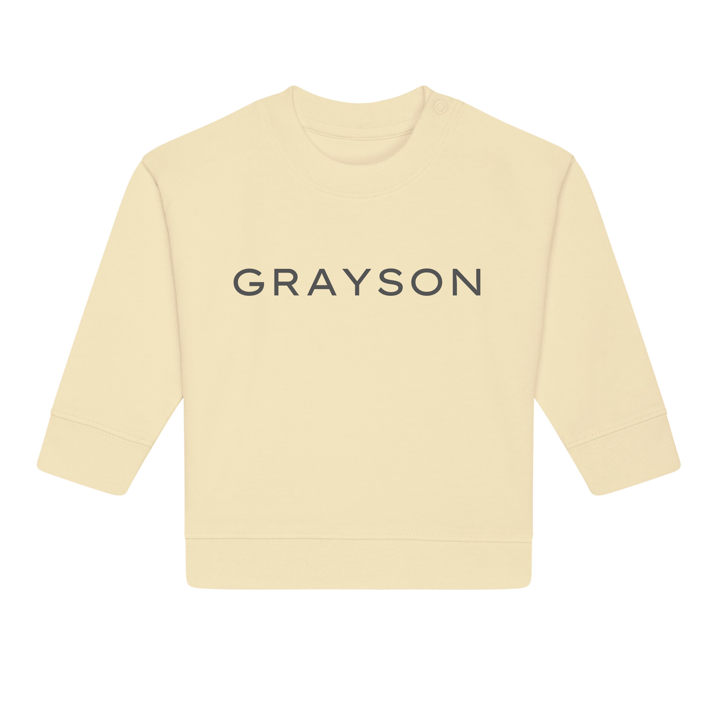 Personalised GOTS Organic Baby Sweatshirt