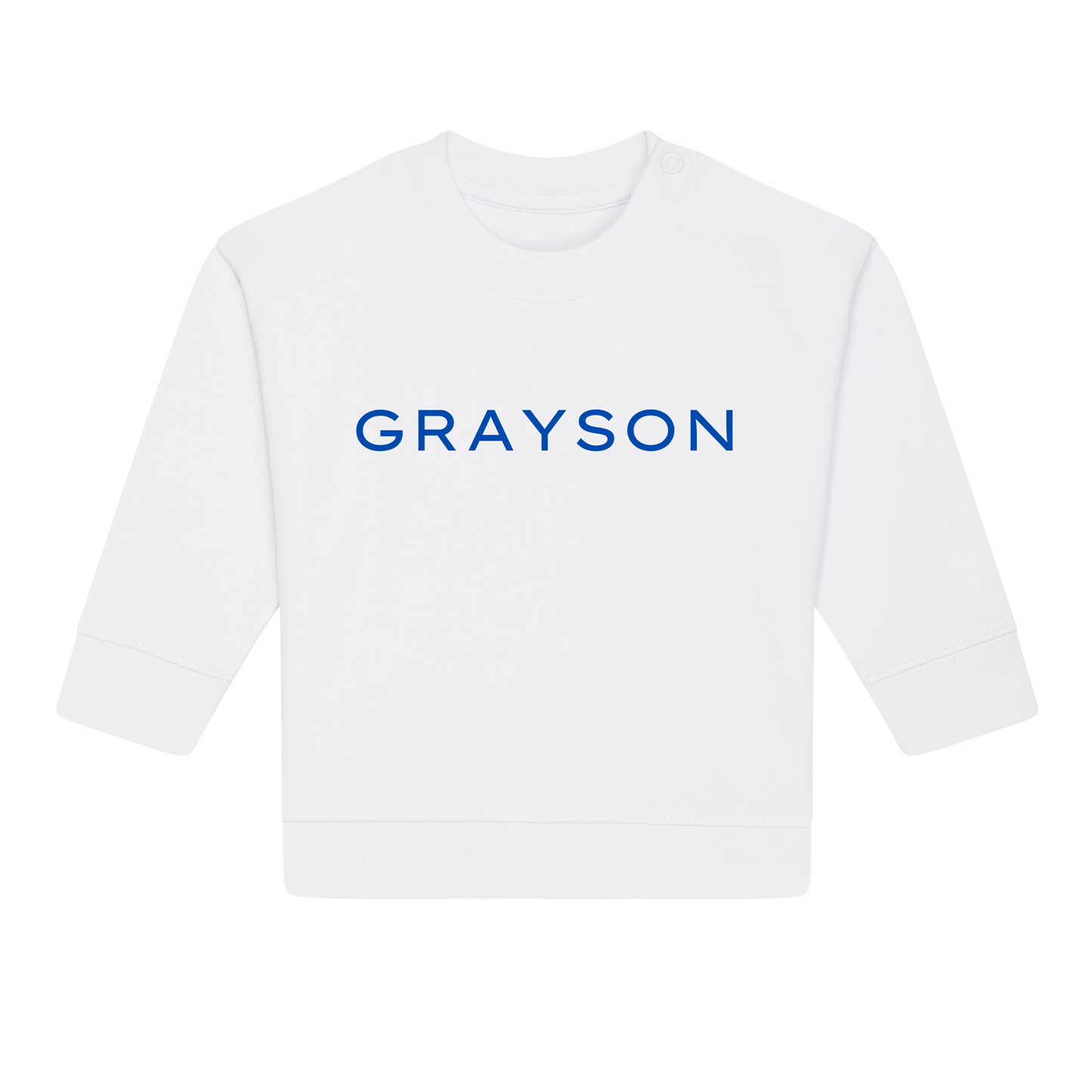 Personalised GOTS Organic Baby Sweatshirt