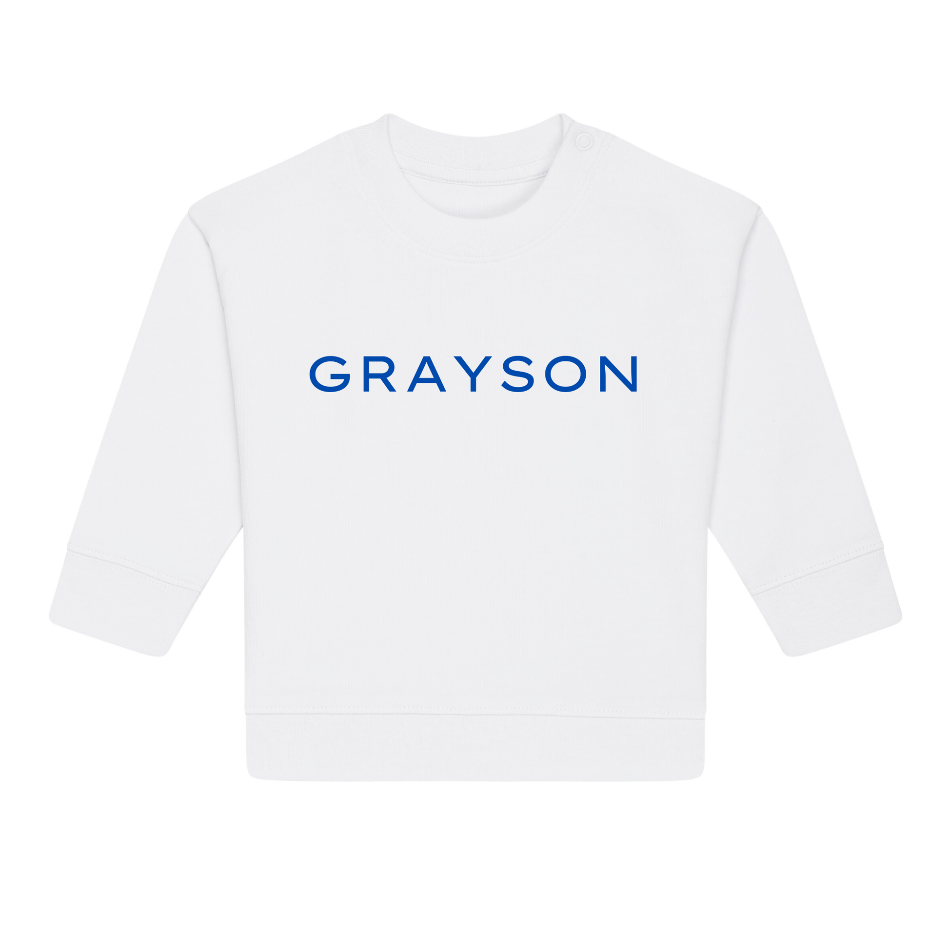 Personalised GOTS Organic Baby Sweatshirt