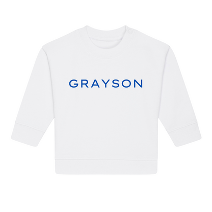 Personalised GOTS Organic Baby Sweatshirt