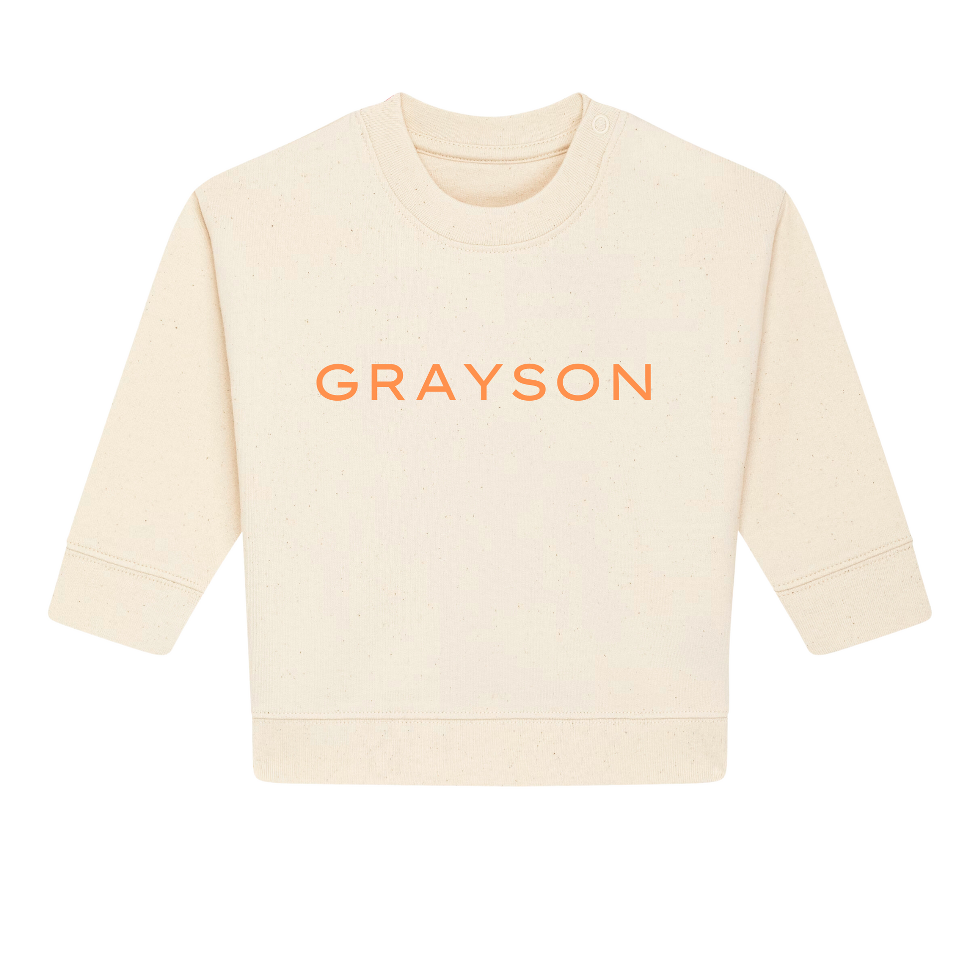 Personalised GOTS Organic Baby Sweatshirt