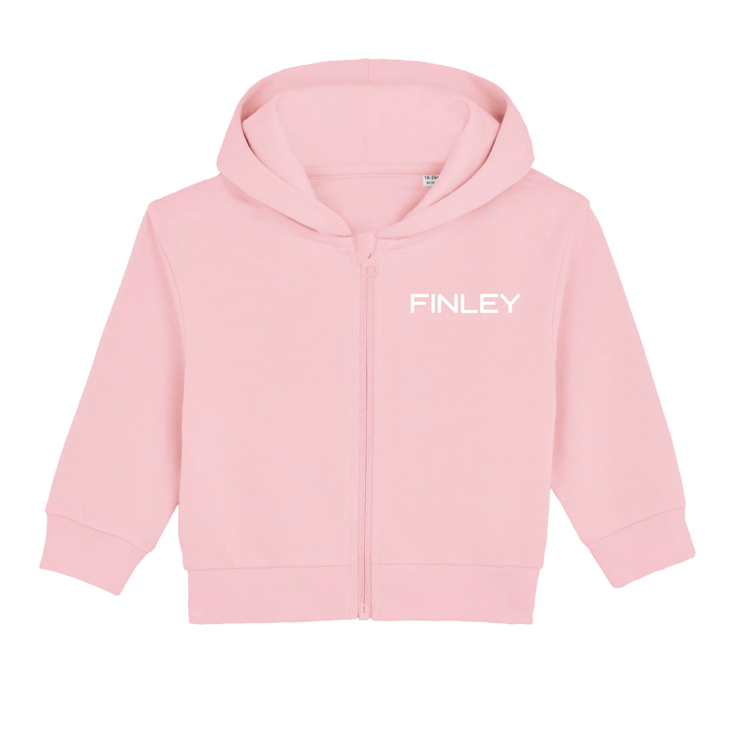 GOTS Organic Baby Zip Jacket - Personalised