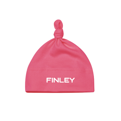 Personalised Organic Baby Knot Hat