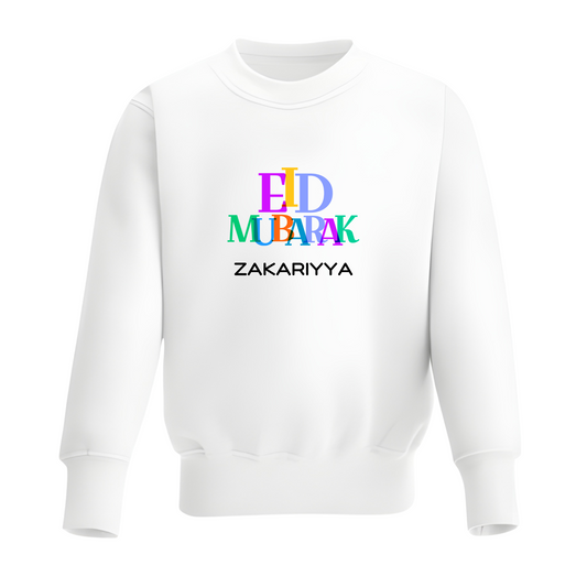 Personalised Eid Baby & Kids Sweatshirt – Eid Radiance