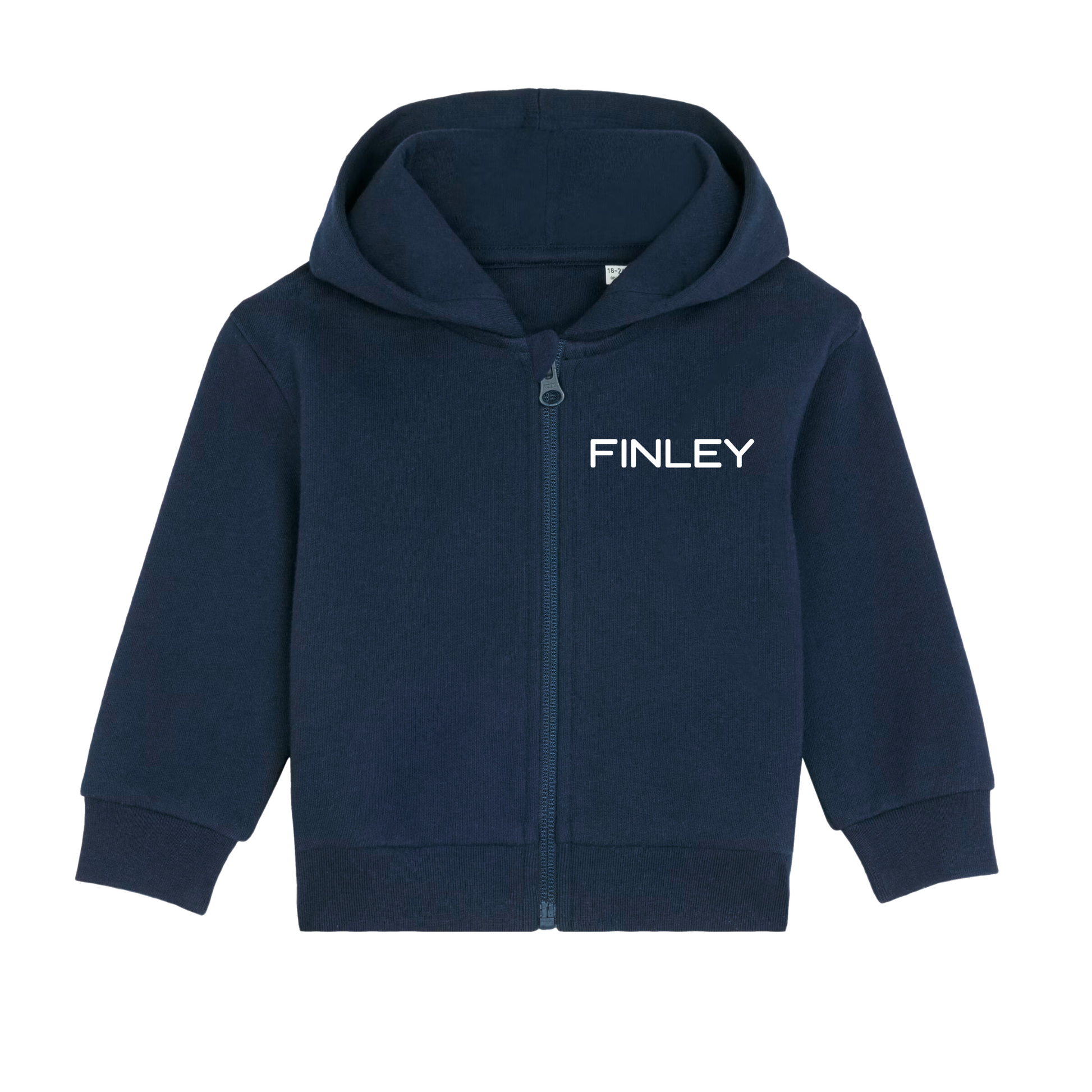 GOTS Organic Baby Zip Jacket - Personalised