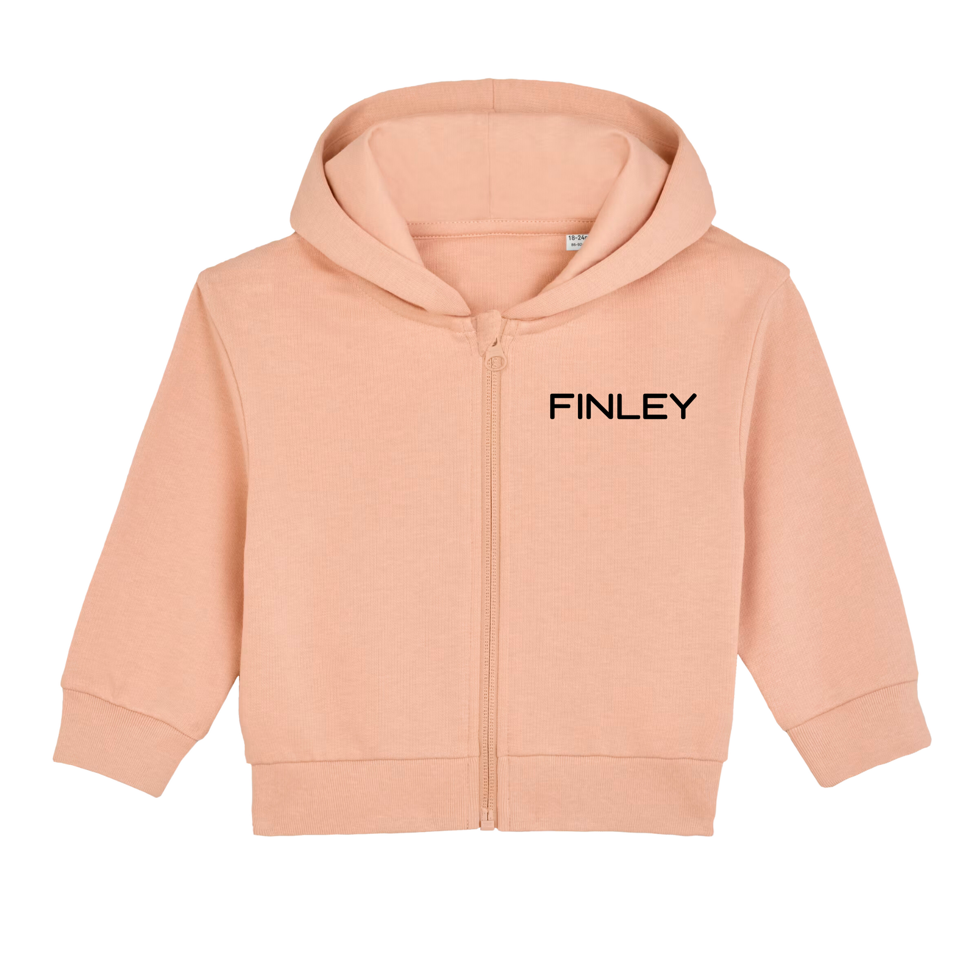 GOTS Organic Baby Zip Jacket - Personalised