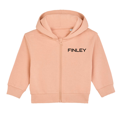 GOTS Organic Baby Zip Jacket - Personalised