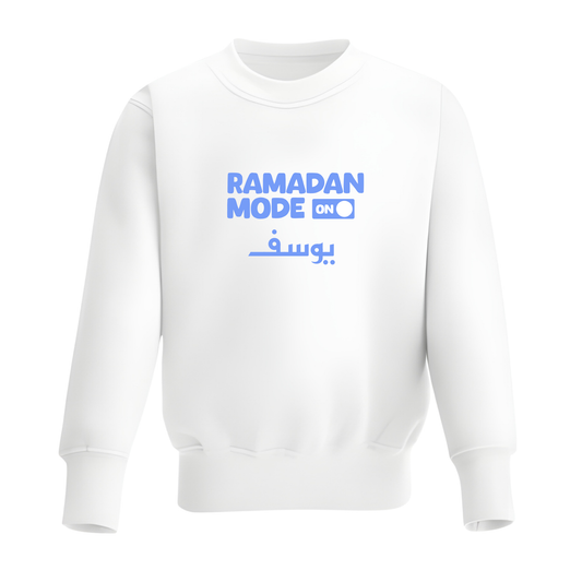 Personalised Ramadan Baby & Kids Sweatshirt – Ramadan Mode On