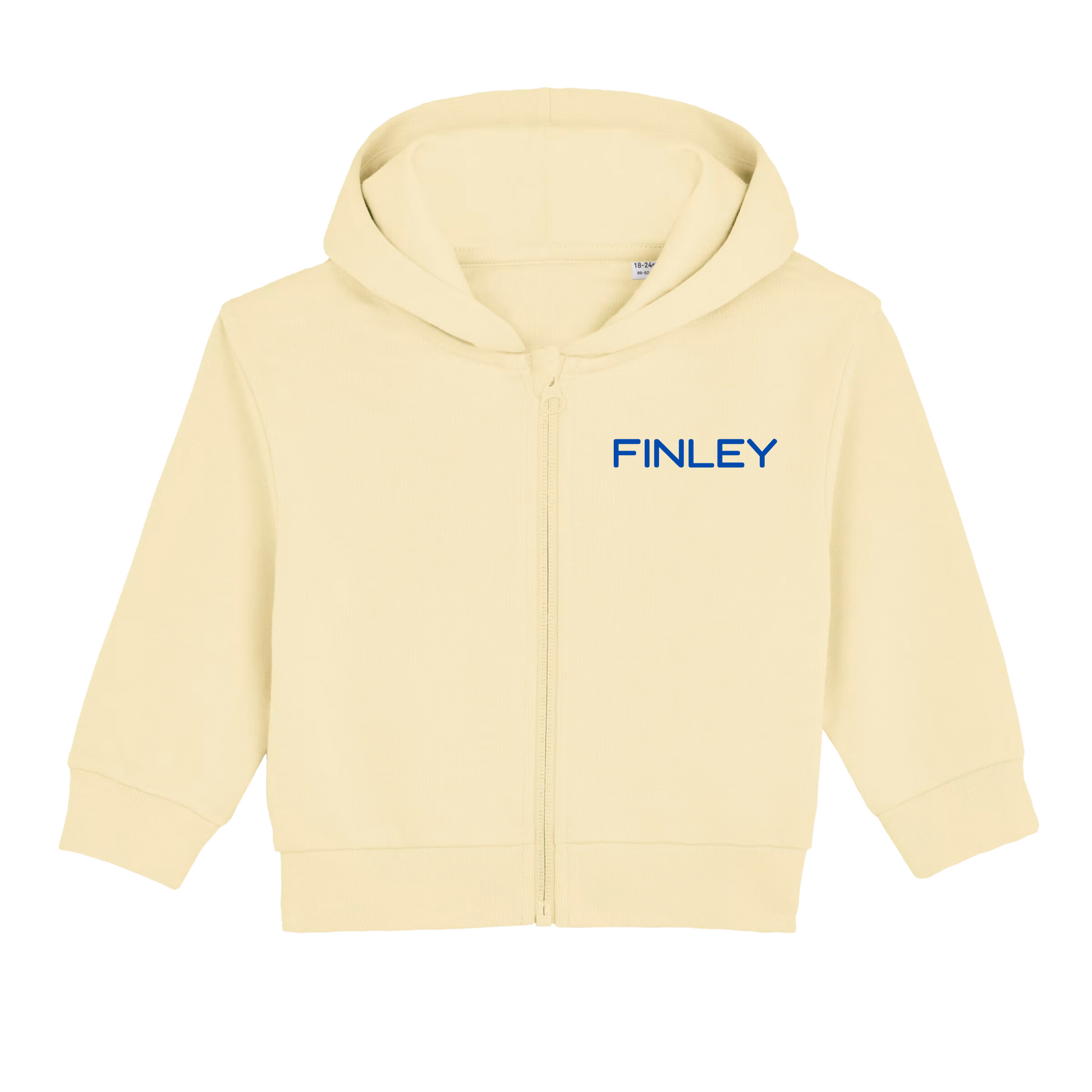 GOTS Organic Baby Zip Jacket - Personalised