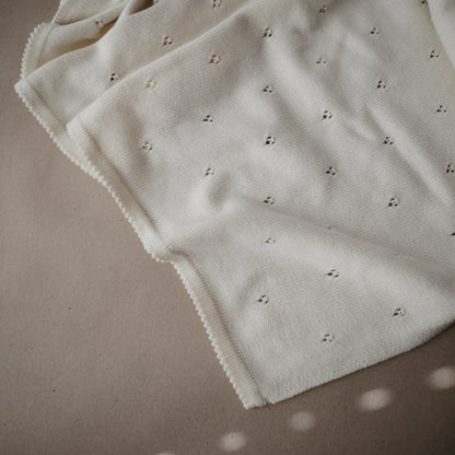 Mushie Organic Knitted Baby Blanket