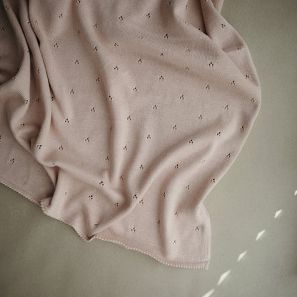 Mushie Organic Knitted Baby Blanket