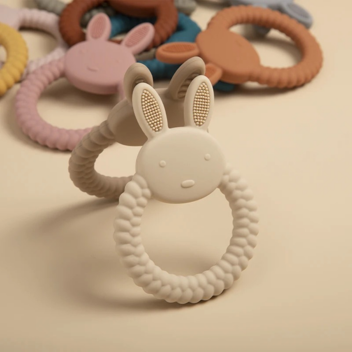 Rabbit Silicone Teether Ring