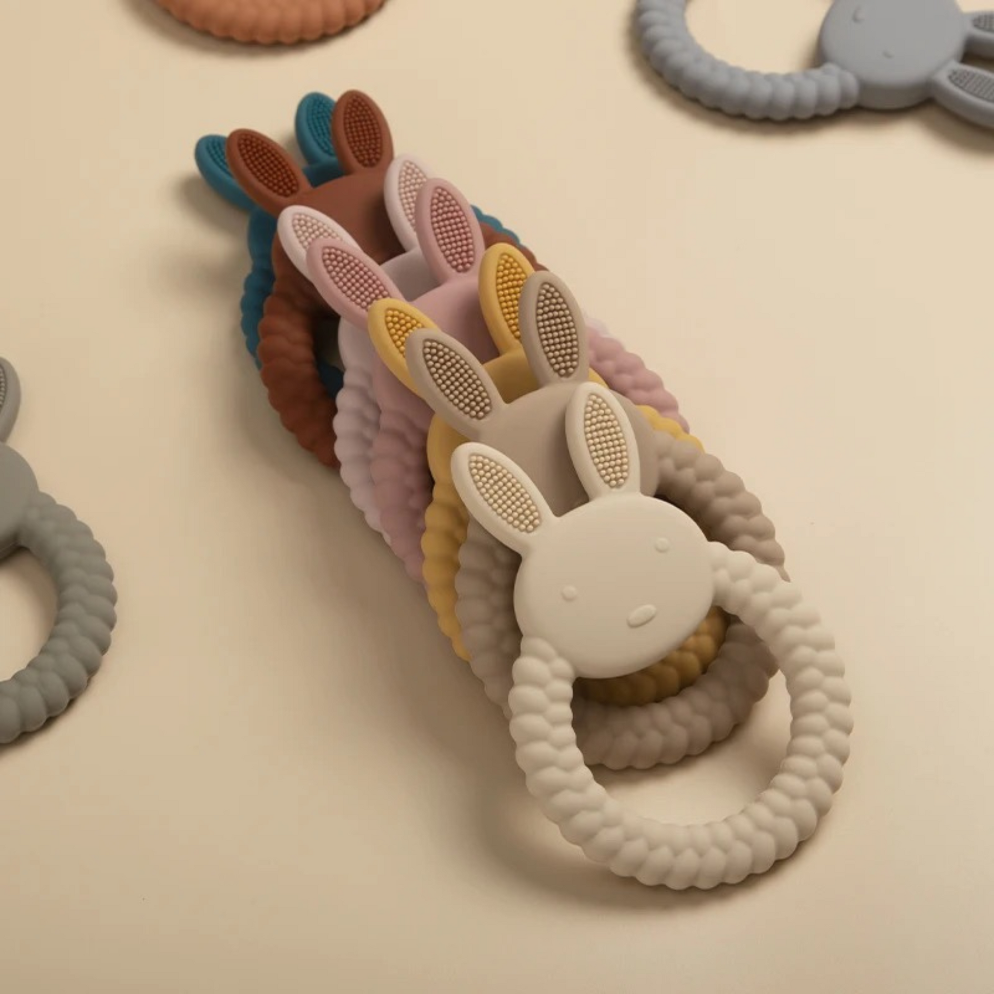 Rabbit Silicone Teether Ring