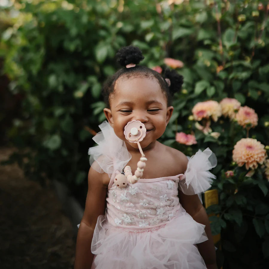 Mushie Silicone Pacifier Clip Ari